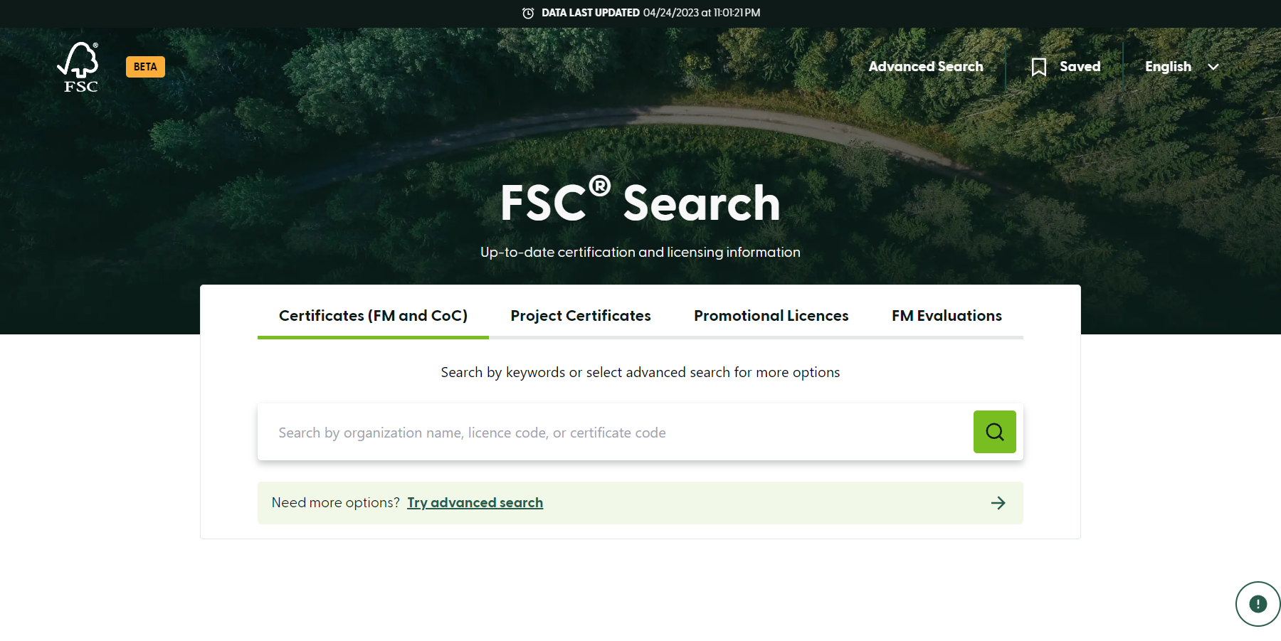 FSC database