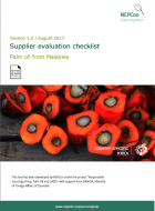 PALM OIL - Supplier Evaluation Checklist - Malaysia